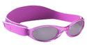 Purple sunglasses with strap