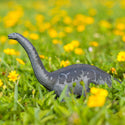 Safari Apotasuarus bluish gray with dark gray markings on top of neck down the back and onto the tail. 