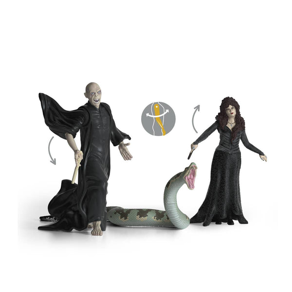 Schleich - Voldemort with Nagini & Bellatrix