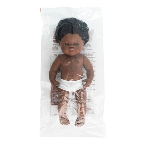Miniland - Baby Doll African Boy 15" - 0