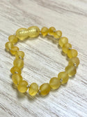 Jurate Pure Baltic Amber | Raw Lemon Children's Bracelet / Anklet 5" - 2