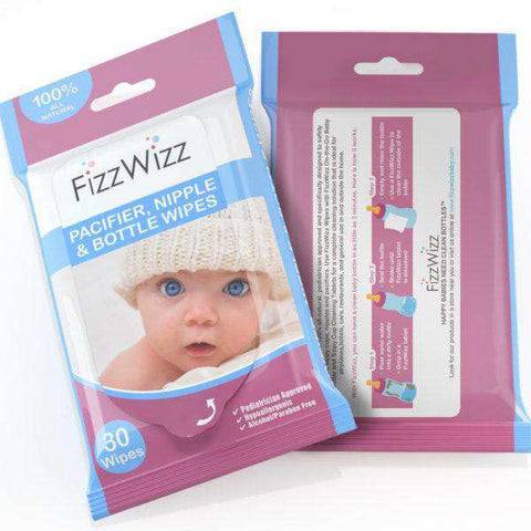 🎁 FizzWizz All-Natural Baby Bottle & Sippy Cup Cleaning Wipes (100% off)
