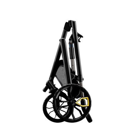 Folded Switchback stroller frame by Veer