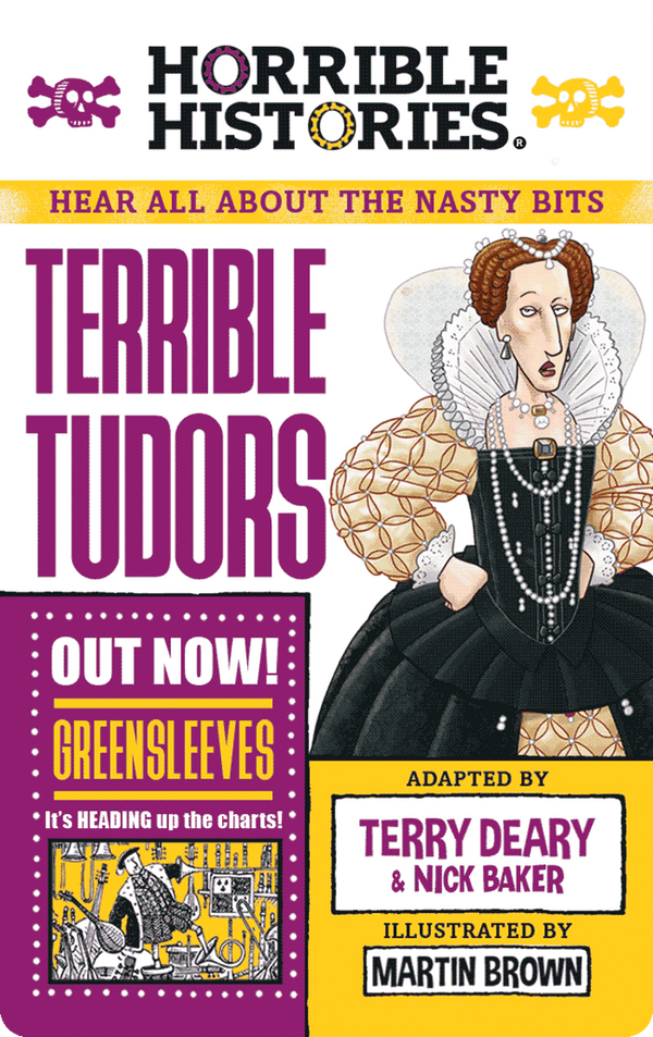 Terrible Tudors with a lady dressed in a black dress