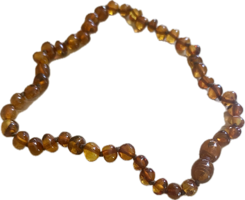 Jurate Pure Baltic Amber | Polished Coffee Children's Necklace 11"