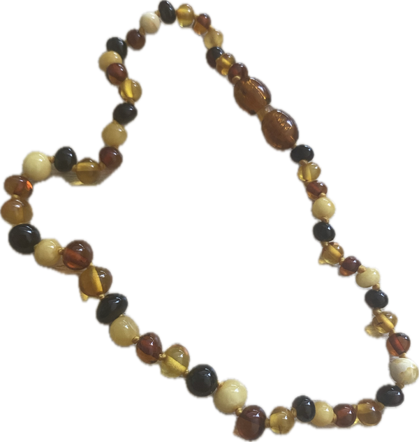 Jurate Pure Baltic Amber | Polished Mix Children's Necklace 11"