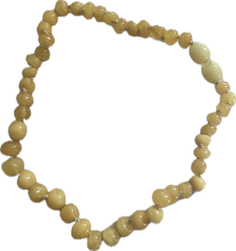Jurate Pure Baltic Amber | Polished Butter Children's Necklace 10"