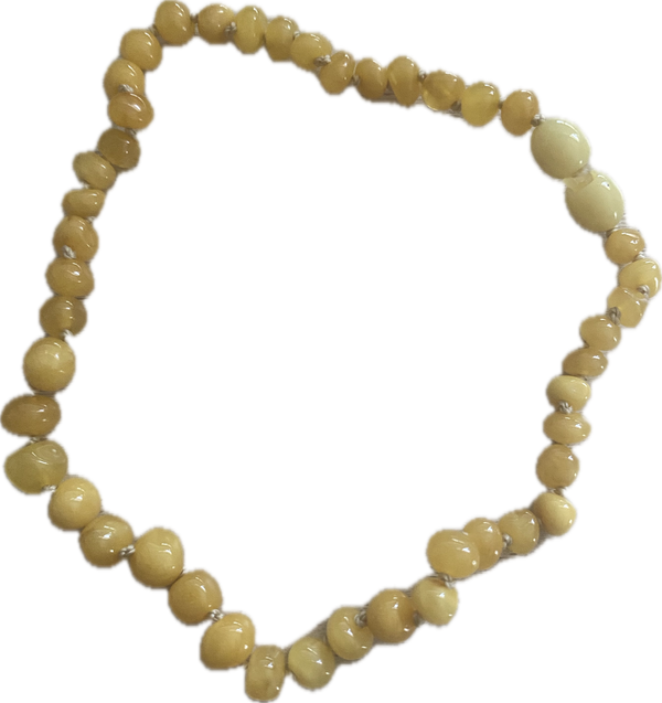 Jurate Pure Baltic Amber | Polished Butter Children's Necklace 10"