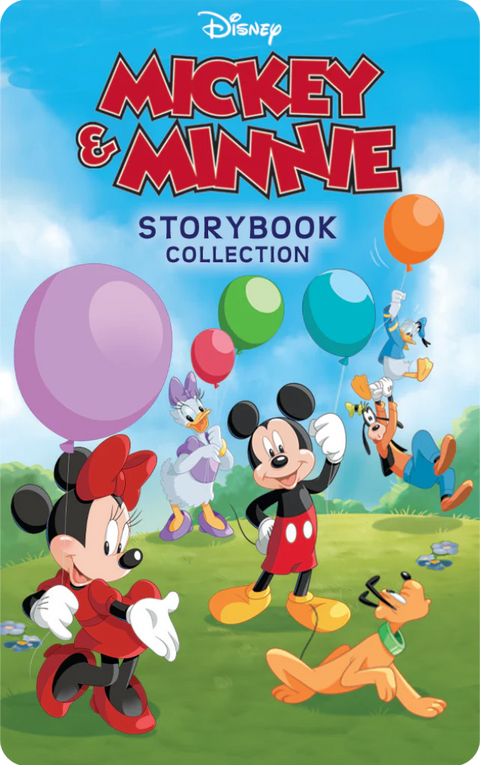 Mickey and Minnie Stories with the whole crew on the front of the card.