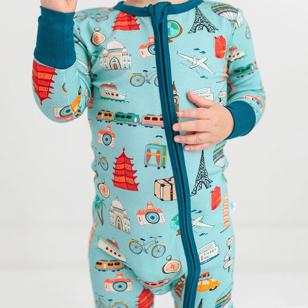 Posh Peanut Convertible One Piece ~ Around the World