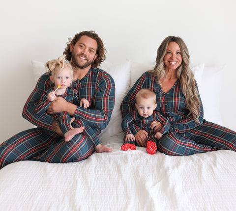 Family in Tartan Plaid