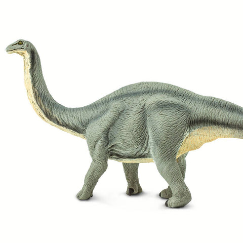 Apatosaurus with yellow belly and grayish blue skin
