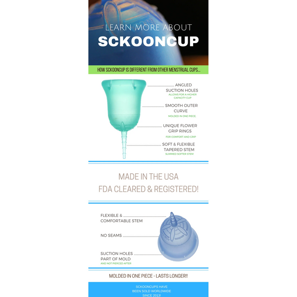 SckoonCup Menstrual Cup Sunrise | Small - Light to Medium Flow