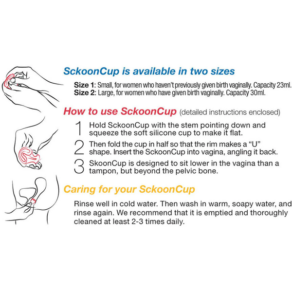 SckoonCup Menstrual Cup Sunrise | Small - Light to Medium Flow