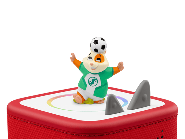 Hammy Hamster balancing a soccer ball on his head