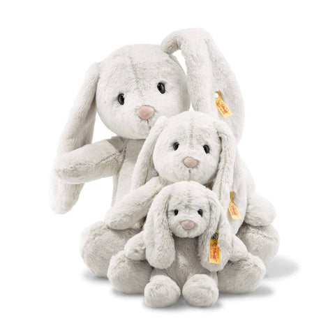 Steiff Bunnies in 3 different sizes. Large, Medium, and Small