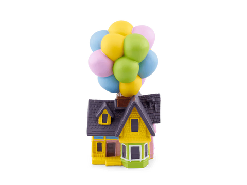 The Up yellow house with balloons.