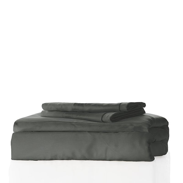 Kickee Pants Solid Woven Sheet Set | Stone