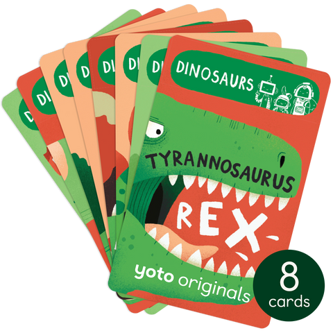 Set of 8 Dinosaurs Yoto Cards