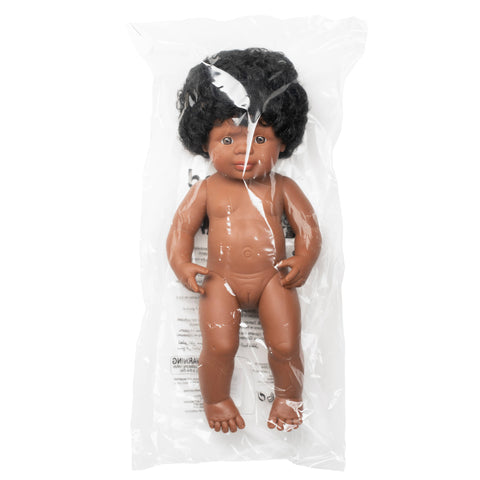 Miniland - Baby Doll African American Girl 15" - 0