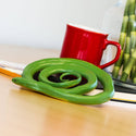 coiled green snake