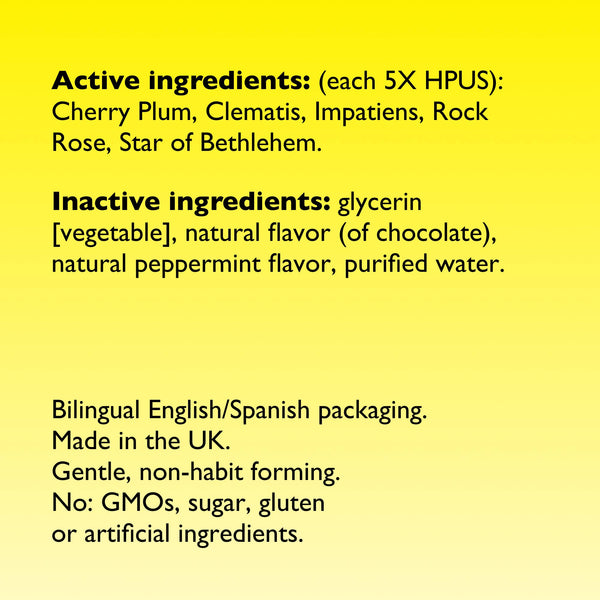 RESCUE & Bach Original Flower Remedies - RESCUE REMEDY® Dropper, Chocolate & Peppermint Glycerin 20mL