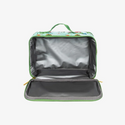 inside of lunch bag. Gray insulation. 
