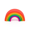 6 piece Silicone Rainbow Stacker toy