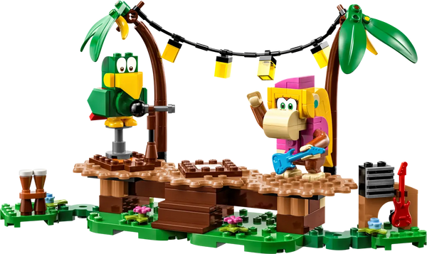 dixie kong and parrot with gear blocks 