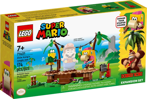 Lego Super Mario Box with a picture of contents
