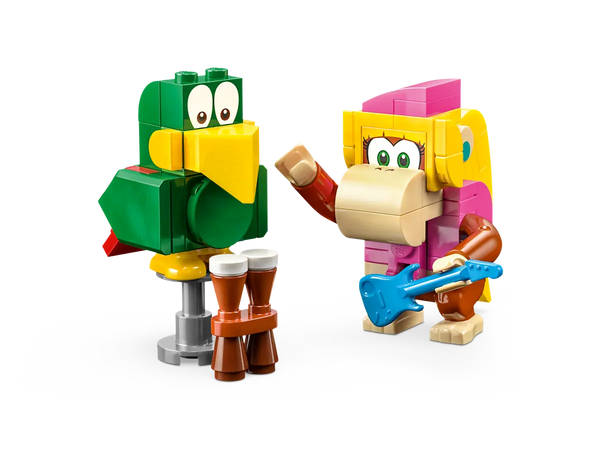 dixie kong and parrot