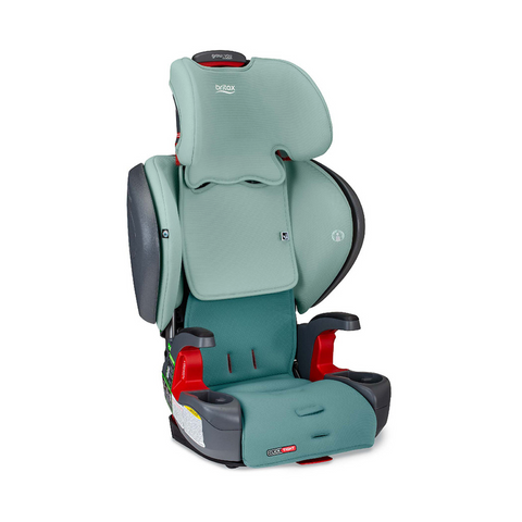 Extended back rest on carseat