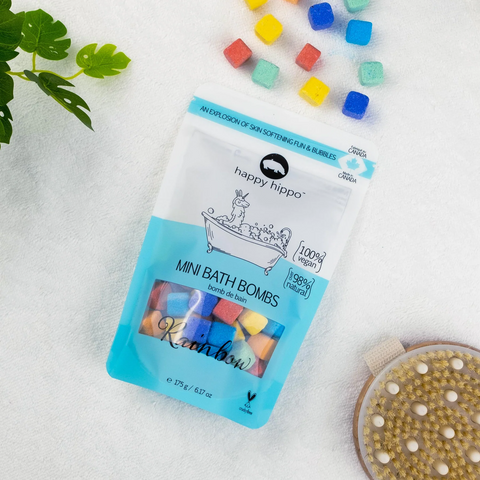 Happy Hippo Bath Co | Mini Bubble Bombs ~ Rainbow