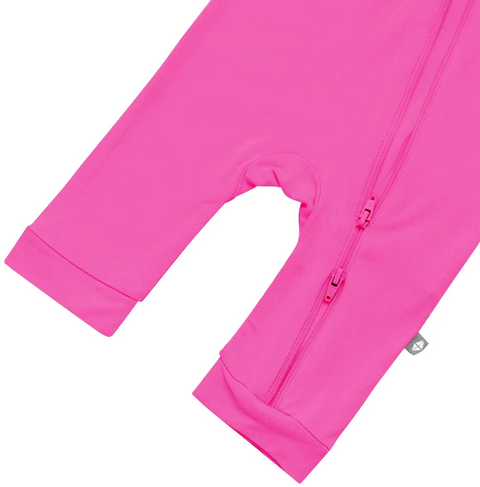 Picture of close up of leg part of this raspberry romper