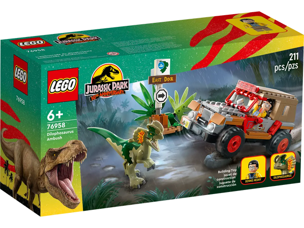 Lego | Jurassic Park 30th Anniversary ~ Dilophosaurus Ambush