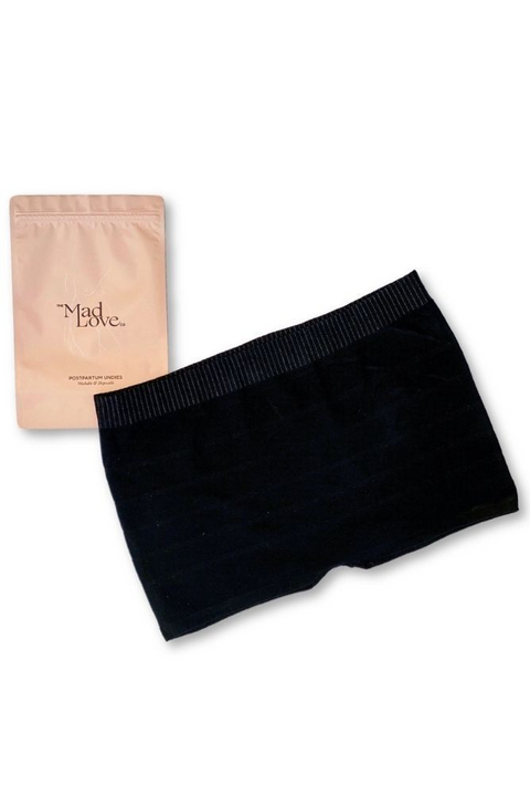 Postpartum Undies by MadLove Co 3pack Hipsters One Size