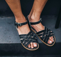 Black sandals