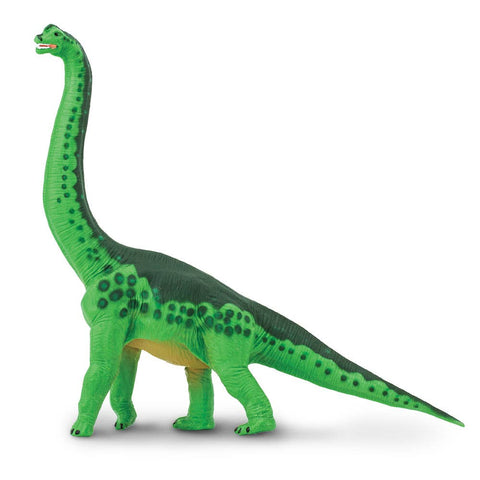 Green Brachiosaurus with dark green markings on his back