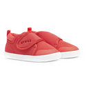 Mesh Infant Shoes in the color crabapple with white soles