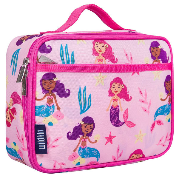 Pink lunch box with Mermaids