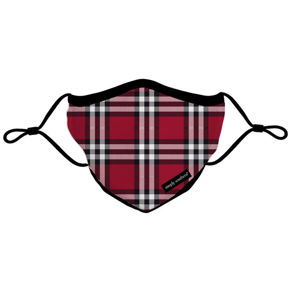 Simply Southern | Adjustable Strap Cotton Face Masks ~ Red Gingham Clothing Simply Southern Adult - One Size  