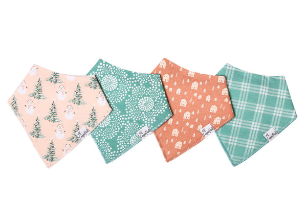 Copper Pearl | Modern Bandana Bibs 4 Pack ~ Jane Clothing Copper Pearl   