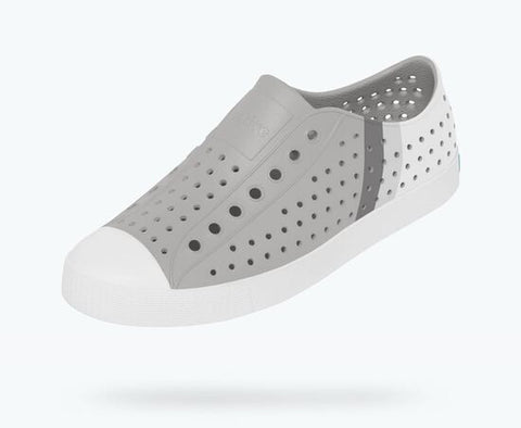 Native Shoes | Jefferson Adult Pigeon Grey/ Shell White/ Gradient Block Shoes Native Shoes   