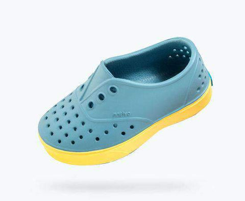 Native Shoes | Miles Child Fuji Blue / Gone Bananas Yellow Shoes Native Shoes   