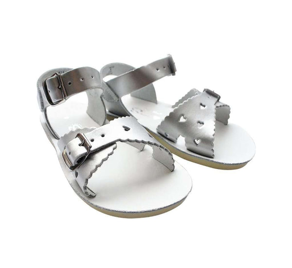 Sun-San Sweetheart Sandals | Silver (children's) Shoes Salt Water Sandals by Hoy Shoes   