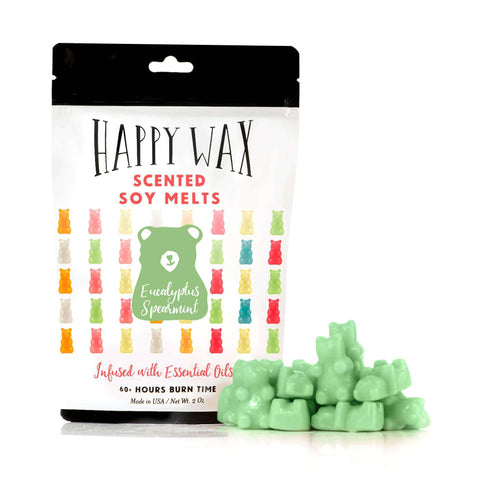 Happy Wax - Eucalyptus Spearmint Wax Melts - 2 oz Pouch Home Happy Wax   