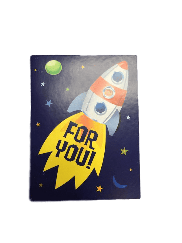 Peaceable Kingdom | Gift Enclosure (2⅜" x 3⅛" blank card) Gift Card Peaceable Kingdom For You! Space Ship  