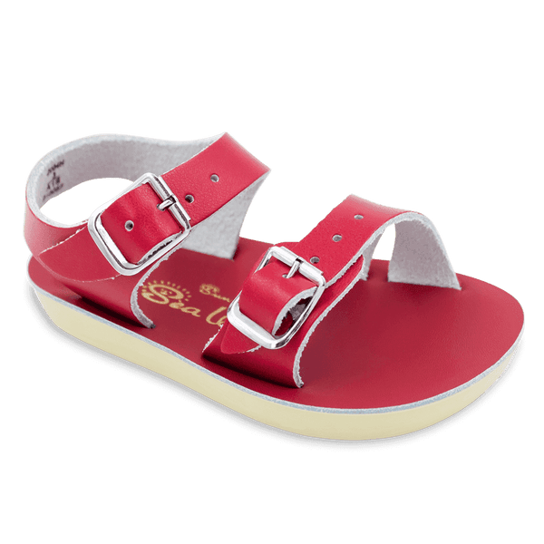 Sun-San Sea Wee | Red (infant) Shoes Salt Water Sandals by Hoy Shoes   