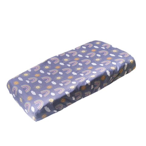 Copper Pearl | Premium Knit Diaper Changing Pad Cover ~ Hope Bedding Copper Pearl   