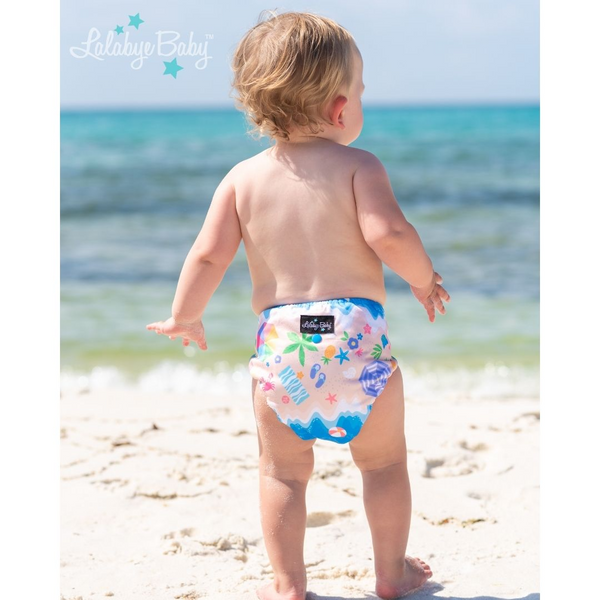 Lalabye Baby One-Size Cloth Diaper Cover ~ Beach Bums ClothDiapers Lalabye Baby   